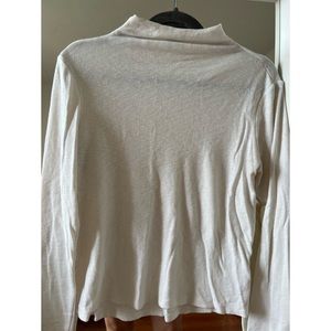 Express off-white mockneck